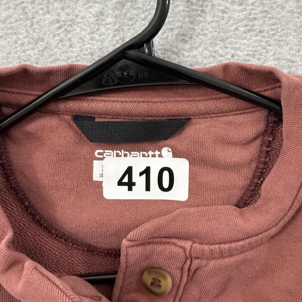 Carhartt Sweatshirt Women's Small Rust Loose Fit Midweight French Terry Henley - Picture 8 of 8